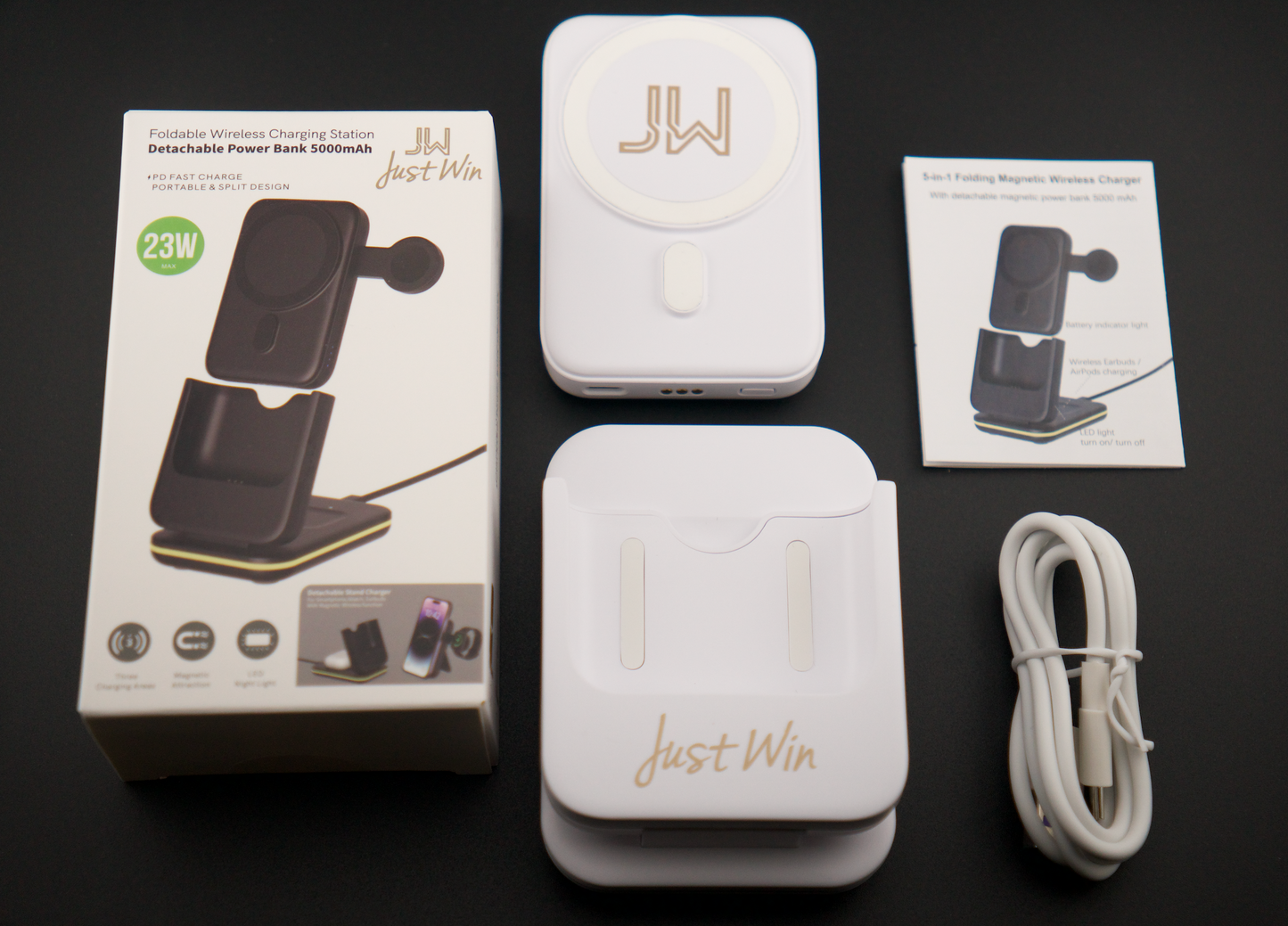 Just Win Foldable Wireless Charging Station